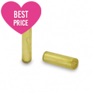 Glasperlen Rocailles Spezial Röhrchen Greenish gold