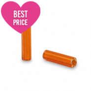 Glasperlen Rocailles Spezial Röhrchen Orange