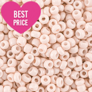 Glasperlen Rocailles 6/0 (4mm) Peach beige