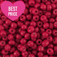 Glasperlen Rocailles 8/0 (3mm) Red