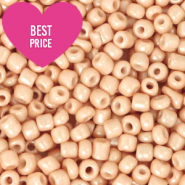 Glasperlen Rocailles 8/0 (3mm) Nude peach