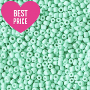 Glasperlen Rocailles 12/0 (2mm) Mint turquoise