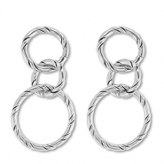 Ohrringe aus Stainless Steel - Rostfreiem Stahl Ohrstecker Silver
