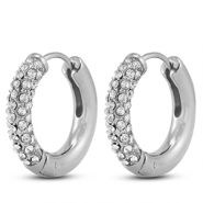 Ohrringe aus Stainless Steel - Rostfreiem Stahl Creolen Silver