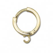 Brass TQ Metall Creolen mit &Ouml;se Gold