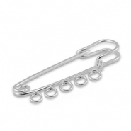 Metall Zubeh&ouml;r Schmuck-Sicherheitsnadel mit 5 &Ouml;sen Silver