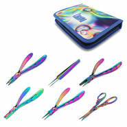 Beadsmith Chroma 6-teiliges Werkzeugset Rainbow Titanium