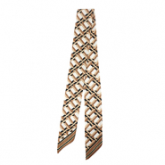 Bandana Schal mit Rechteck White-light brown-brown