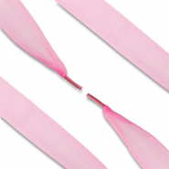 Trendy Schn&uuml;rsenkel Organza Pink