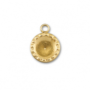 BY31&reg; Stainless Steel - Rostfrei Stahl Anh&auml;nger mit Fassung f&uuml;r SS29 Chaton Gold