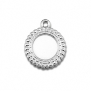 BY31&reg; Stainless Steel - Rostfrei Stahl Anh&auml;nger mit Fassung f&uuml;r SS30 Flat Back Silver