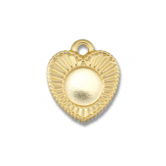 BY31&reg; Stainless Steel - Rostfrei Stahl Anh&auml;nger mit Fassung f&uuml;r SS30 Flat Back Gold