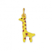 Metall Anh&auml;nger Giraffe Yellow-brown-gold