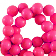 10 mm Acrylperlen shiny Pink