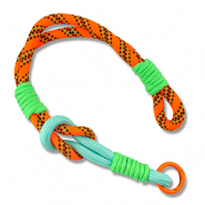 Trendy Segeltau-Handykette Neon orange-mint turquoise-neon green-dark blue