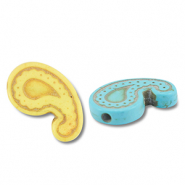 Perlen Keramik Tropfenform Multicolour