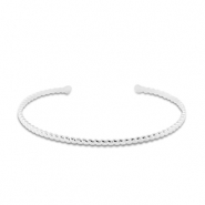 Armbänder aus Stainless Steel - Rostfreiem Stahl Bangle Silver