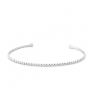 Armbänder aus Stainless Steel - Rostfreiem Stahl Bangle Silver