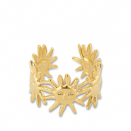 Ringe aus Stainless Steel - Rostfreiem Stahl Sonne Gold