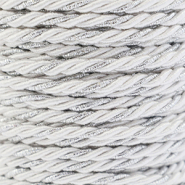 Trendy Kordel Twisted 3mm White-silver