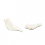 Muschel-Perlen Vogel White (Naturliche Farbe Muschel)