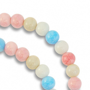 6 mm Glasperlen Multicolor