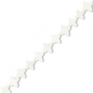 Muschel Perlen Stern Off white