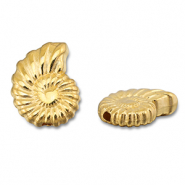 Metall Perlen DQ Muschel Gold (Nickelfrei)