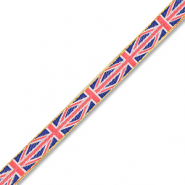 BY31&reg; Schmuckband mit Britisches Flaggenband Red-blue-white-gold