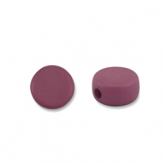 Acryl Perlen Disc Aubergine