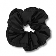 Scrunchie-Stoff Haargummi Seidig Black