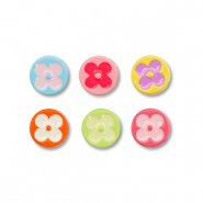 Metall Perlen Enamel Rund Multicolour