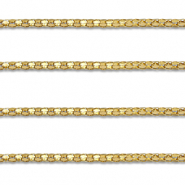 Stainless Steel - Rostfrei Stahl Schmuckzubehör Gliederkette Popcorn Gold