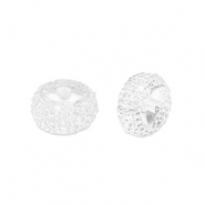 Resin Perlen Rondell 12mm Transparent