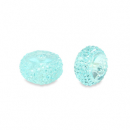Resin Perlen Rondell 10mm Light blue