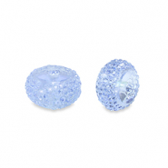 Resin Perlen Rondell 6mm Blue