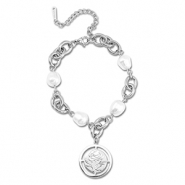 Armbänder aus Stainless Steel - Rostfreiem Stahl Rose Silver