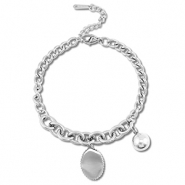 Armbänder aus Stainless Steel - Rostfreiem Stahl Ball Silver