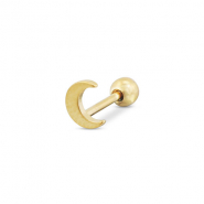 Ohrpiercing aus Stainless Steel - Rostfreiem Stahl Mond Gold