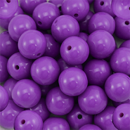 16 mm DQ Acrylperlen Purple