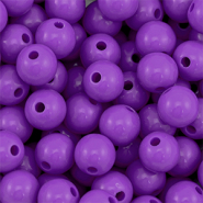 10 mm DQ Acrylperlen Purple
