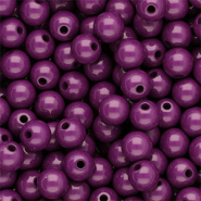 8 mm Acrylperlen shiny Aubergine purple