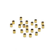 Stainless Steel - Rostfrei Stahl Perlen Quetschperlen Tube 1.5mm Gold