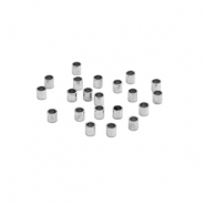 Stainless Steel - Rostfrei Stahl Perlen Quetschperlen Tube 1.5mm Silver