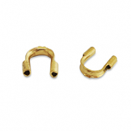 Stainless Steel - Rostfrei Stahl Schmuckzubehör Wire guardian / Drahtschutz Gold