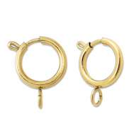 Stainless Steel - Rostfrei Stahl Schmuckzubehör Rettungsring Verschluss 16mm Gold