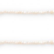 BQ S&uuml;sswasserperlen vertikales F&auml;delloch 6x3mm Natural white