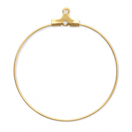 Stainless Steel - Rostfrei Stahl Schmuckzubehör Ohrringe Creolen Hänger Gold