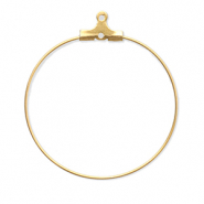 Stainless Steel - Rostfrei Stahl Schmuckzubehör Ohrringe Creolen Hänger Gold