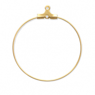 Stainless Steel - Rostfrei Stahl Schmuckzubehör Ohrringe Creolen Hänger Gold